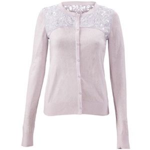 cabi Lace Yoke Cardigan - Spring '15