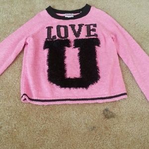 Pink Justice sweater