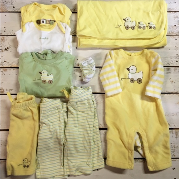 Gymboree Neutral baby boy baby girl duck bundle
