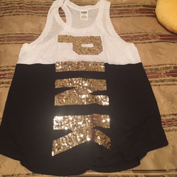 Victoria Secret Pink sleeveless bling tee