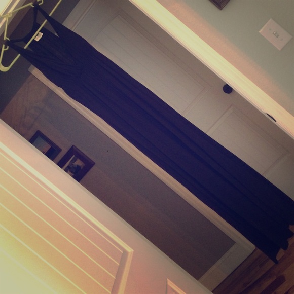 Black maxi dress