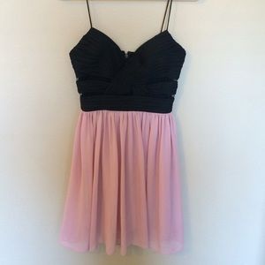 Hailey Logan Blush and Black short dress