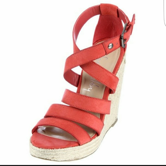 Sam & Libby women's banquet coral wedges!