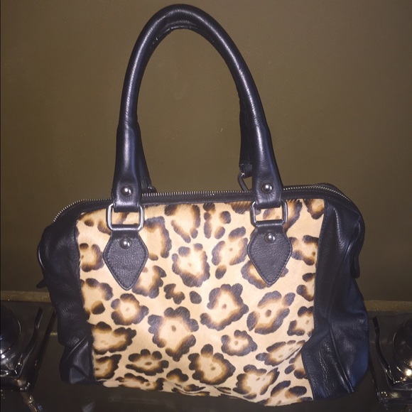 Leopard Print Satchel