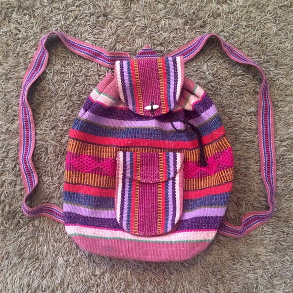 Boho Drawstring Backpack