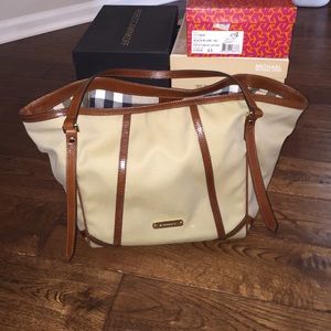 Burberry canvas tote