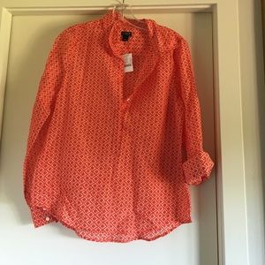 ***J Crew factory-online Popover with tags***