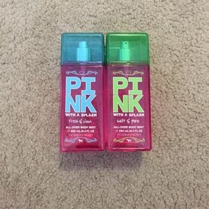 PINK with a splash body mist (2)
