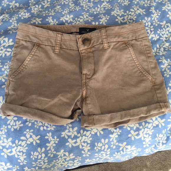 American Eagle size 00 tan shorts - Picture 1 of 2