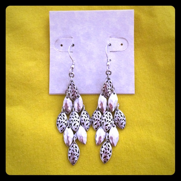 Lois Hill sterling silver dangle earrings