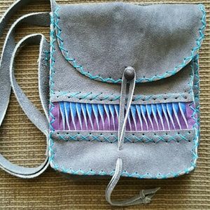 GRAY CROSSBODY BAG