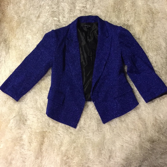 Edgy sparkly blue blazer