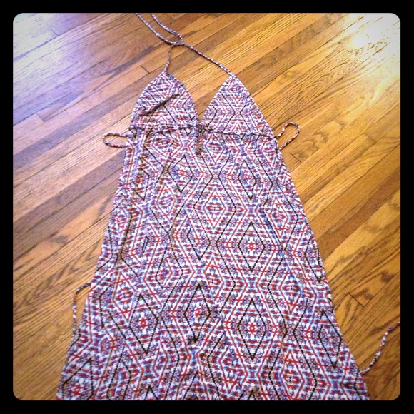 Elan maxi halter dress