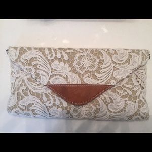 Lace Envelope Clutch