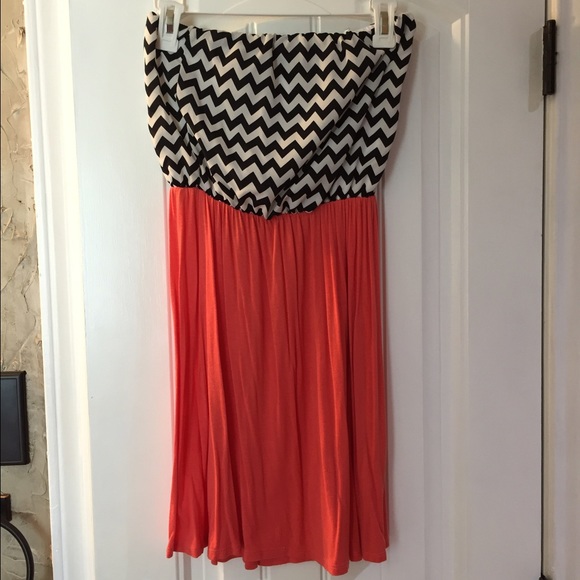 Strapless summer dress
