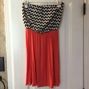 Strapless summer dress