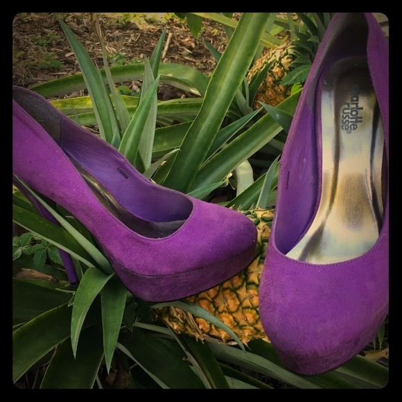 Charlotte Russe Deep purple heels