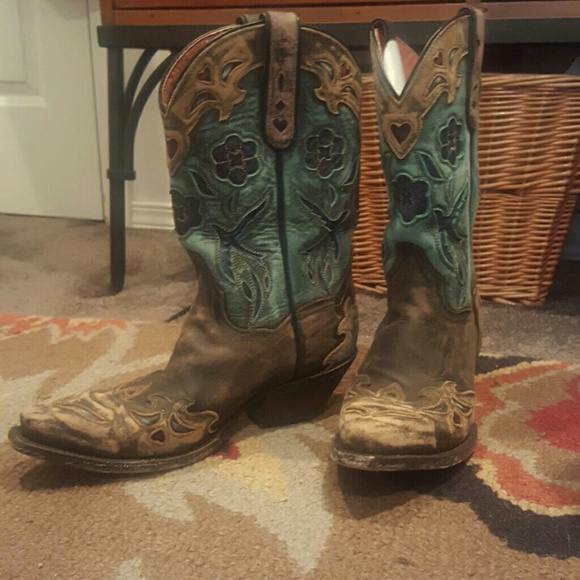 Dan post blue bird cowgirl boots
