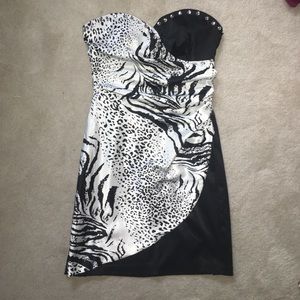 Strapless Animal Print Dress ❗️