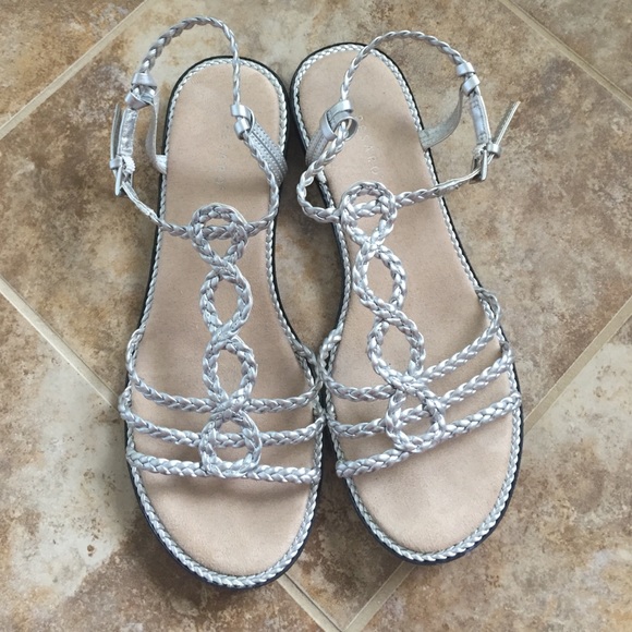 Silver sandals