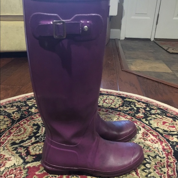 Hunter Rainboots, SOLD, Raspberry, Tall - Picture 2 of 4