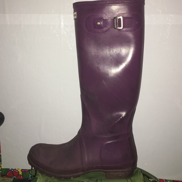 Hunter Rainboots, SOLD, Raspberry, Tall - Picture 4 of 4