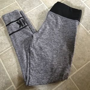 Brand pink gray reversible leggings