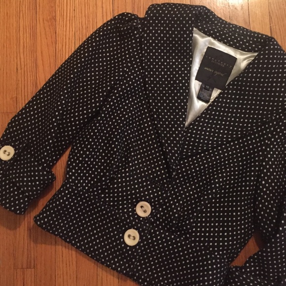 Sanctuary Black and White Stitch Blazer