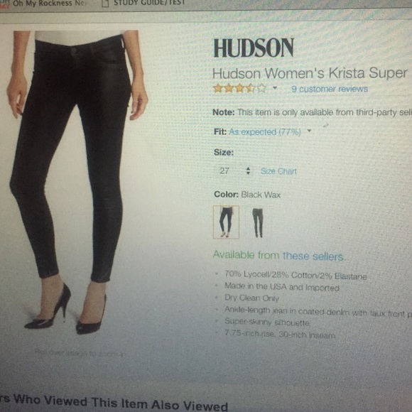 Hudson krista super skinny jean