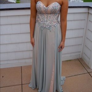 Glamour by Terani Corset Prom Dress