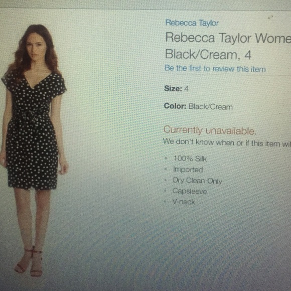 Rebecca Taylor tie waist dress perfect condition