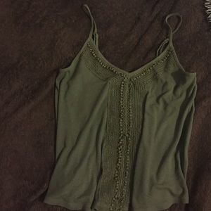 Olive tank top