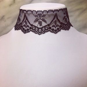 Lace choker. Make a fashion statement!