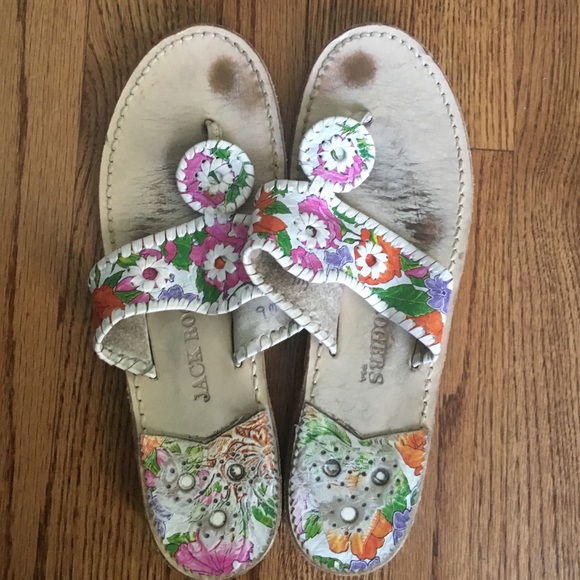 Floral Jack Rogers Sandals