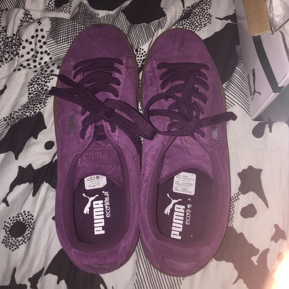 Purple Suede Pumas