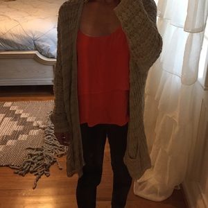 Free people drapey cream/tan med