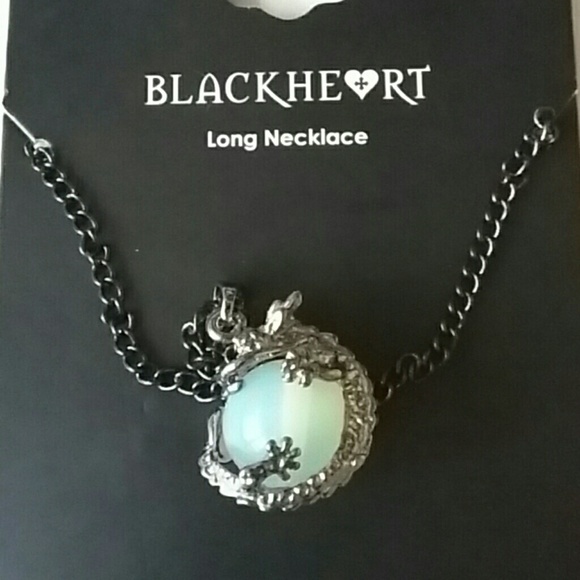 Dragon around opal necklace