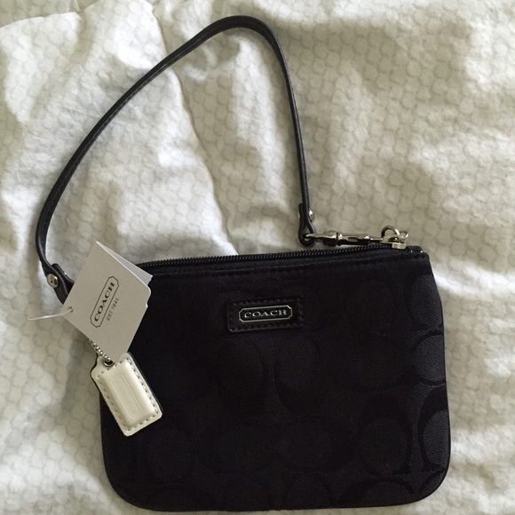 Coach Signature Fabric Wristlet