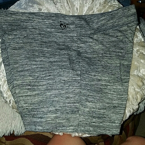 Justice  sz 14  cotton/spandex grey work out short