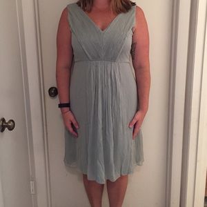 NWT J. Crew Dusty Shale Louisa Dress SZ 16