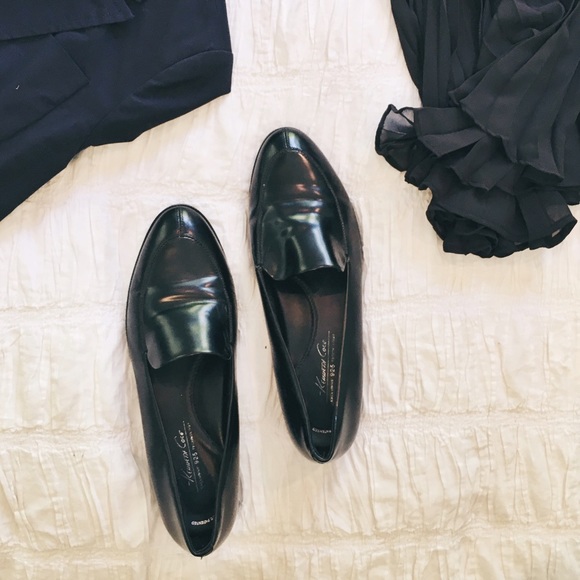 POLISHED LEATHER KENNETH COLE LOAFERS