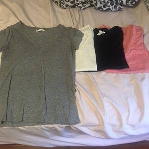 4 short sleeve v-necks. Only wore a few times