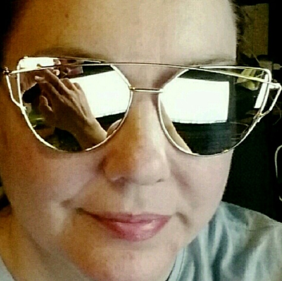 Flash sale Cat-eye sunglasses rose gold - Picture 2 of 2