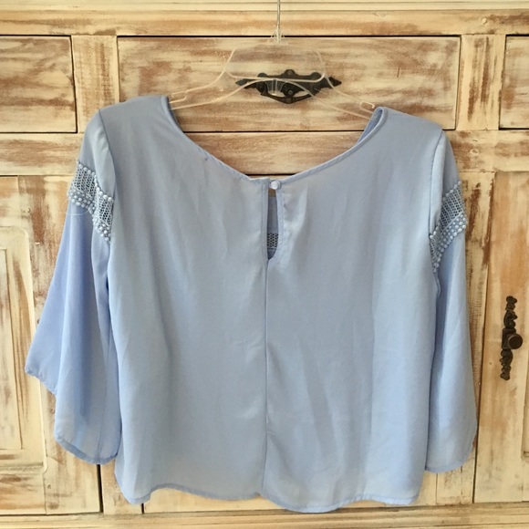 NWOT "Periwinkle" chiffon top - Picture 3 of 3