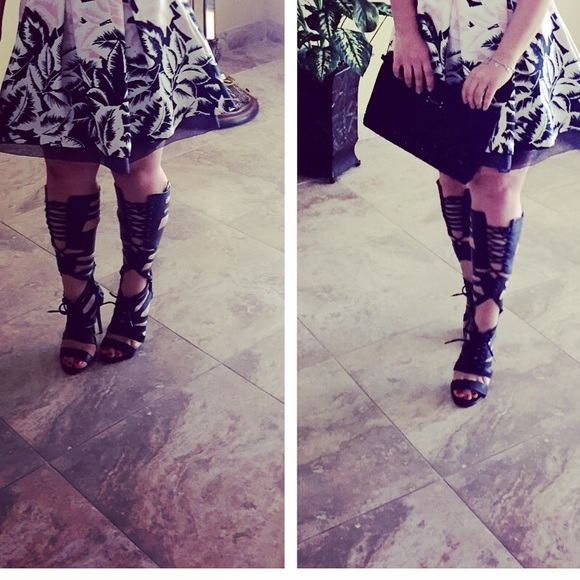 Black high heels