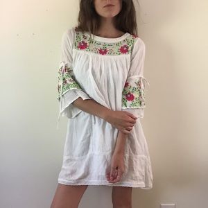 White Flora Forever Dress by Rahi Cali