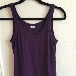 T.la purple anthropologist tank top size small