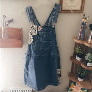 BWT Zara denim overall dress