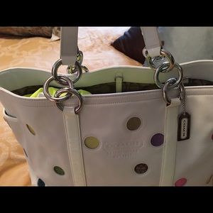 Coach Limited Edition Polka Dot Tote