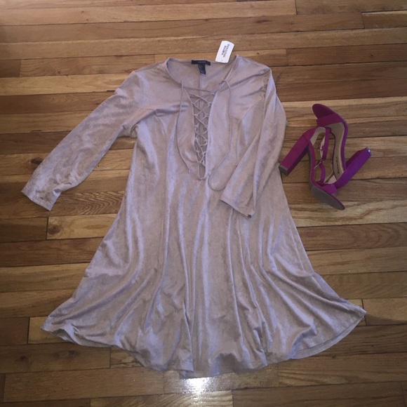 New sexy suede skater dress!